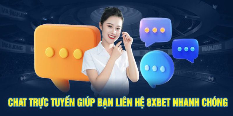 Liên Hệ 8XBET - Nhanh Chóng, Tiện Lợi, Giải Đáp Tận Tình 3 Liên hệ 8XBET qua kênh live chat ngay tại web cược
